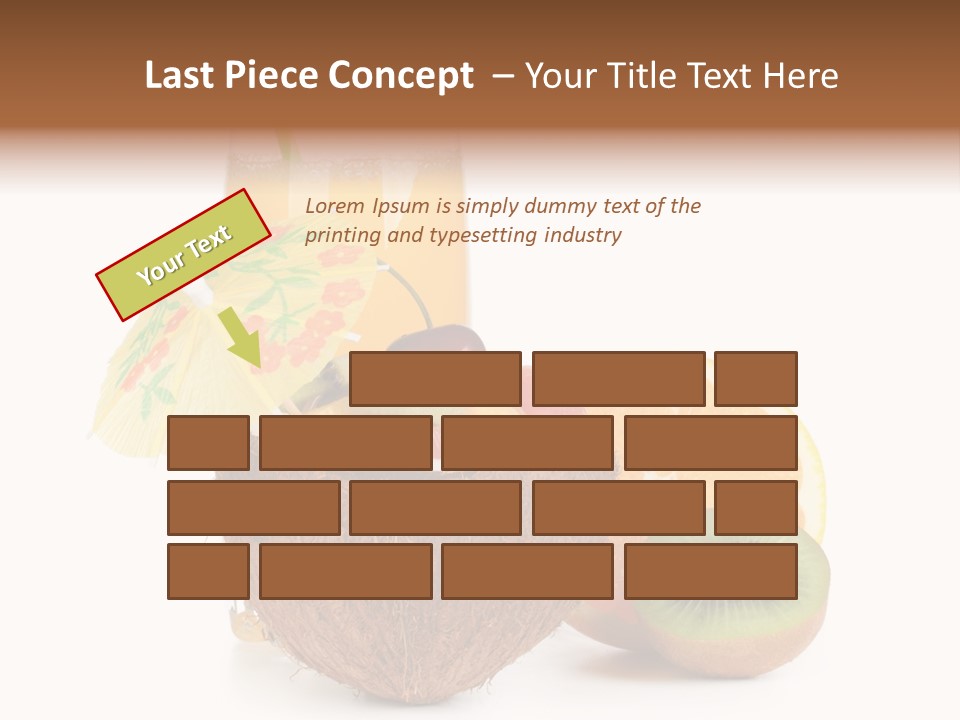 Coco Meal Slice PowerPoint Template