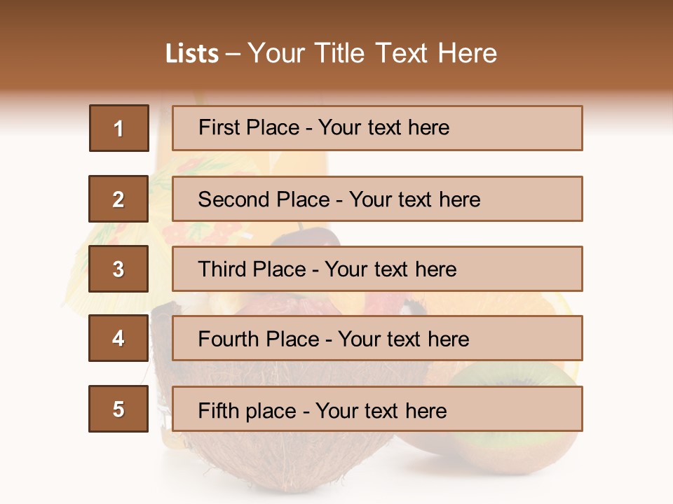 Coco Meal Slice PowerPoint Template