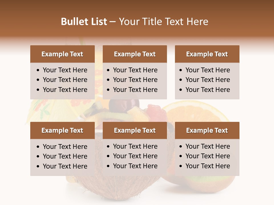 Coco Meal Slice PowerPoint Template