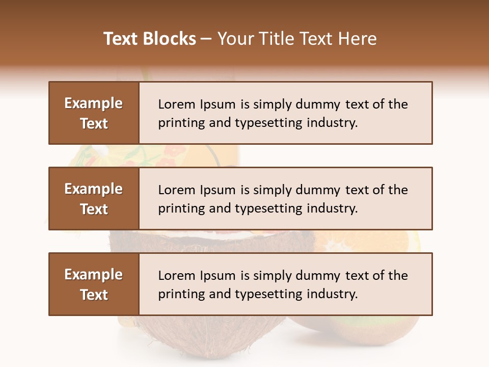 Coco Meal Slice PowerPoint Template