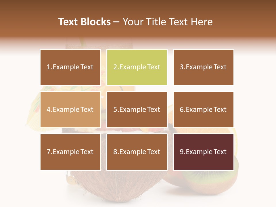Coco Meal Slice PowerPoint Template