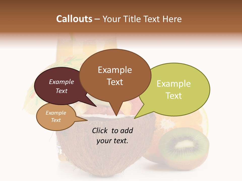 Coco Meal Slice PowerPoint Template