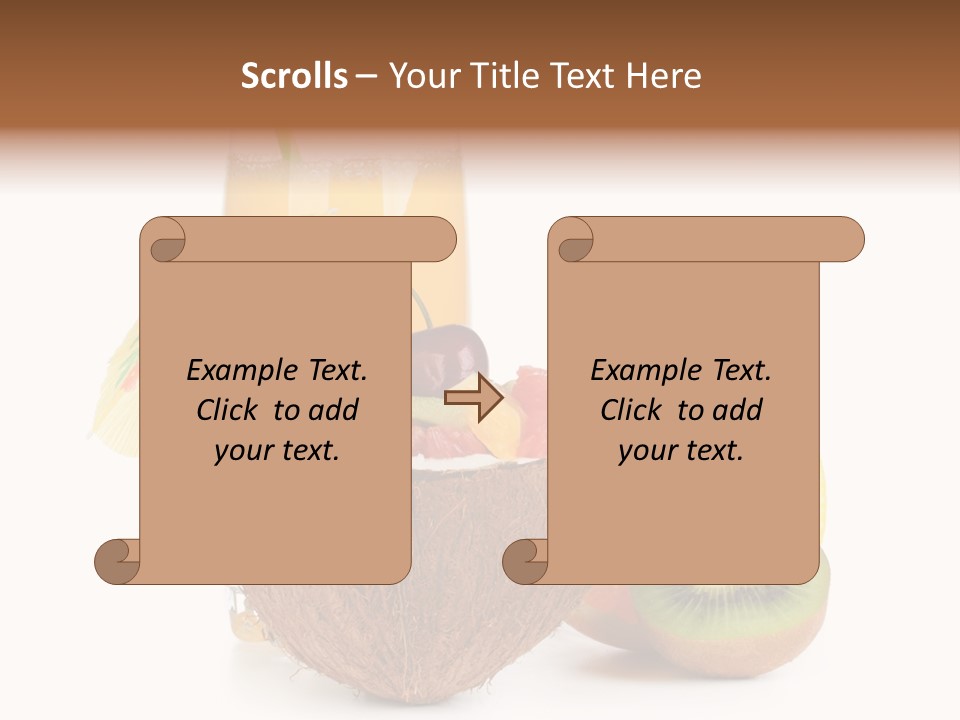 Coco Meal Slice PowerPoint Template