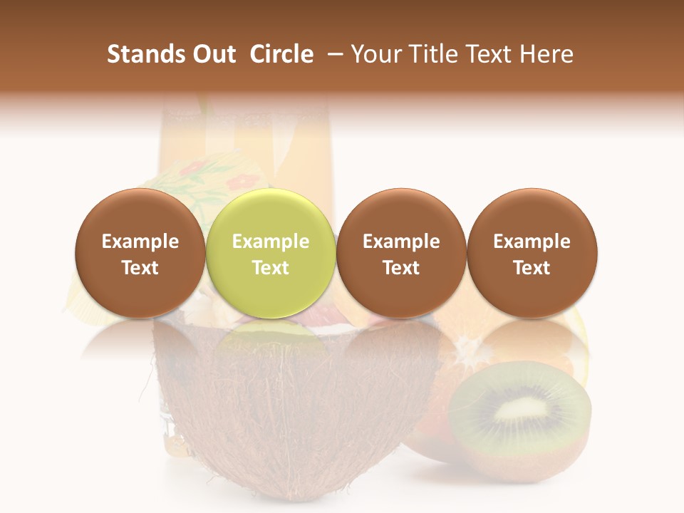 Coco Meal Slice PowerPoint Template
