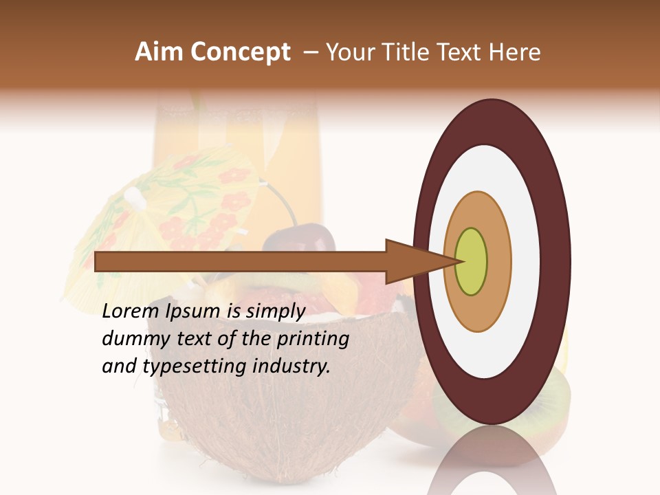 Coco Meal Slice PowerPoint Template