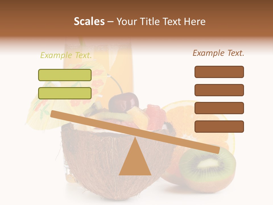 Coco Meal Slice PowerPoint Template