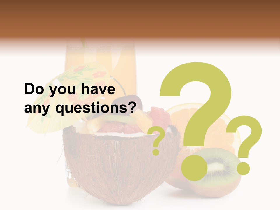 Coco Meal Slice PowerPoint Template