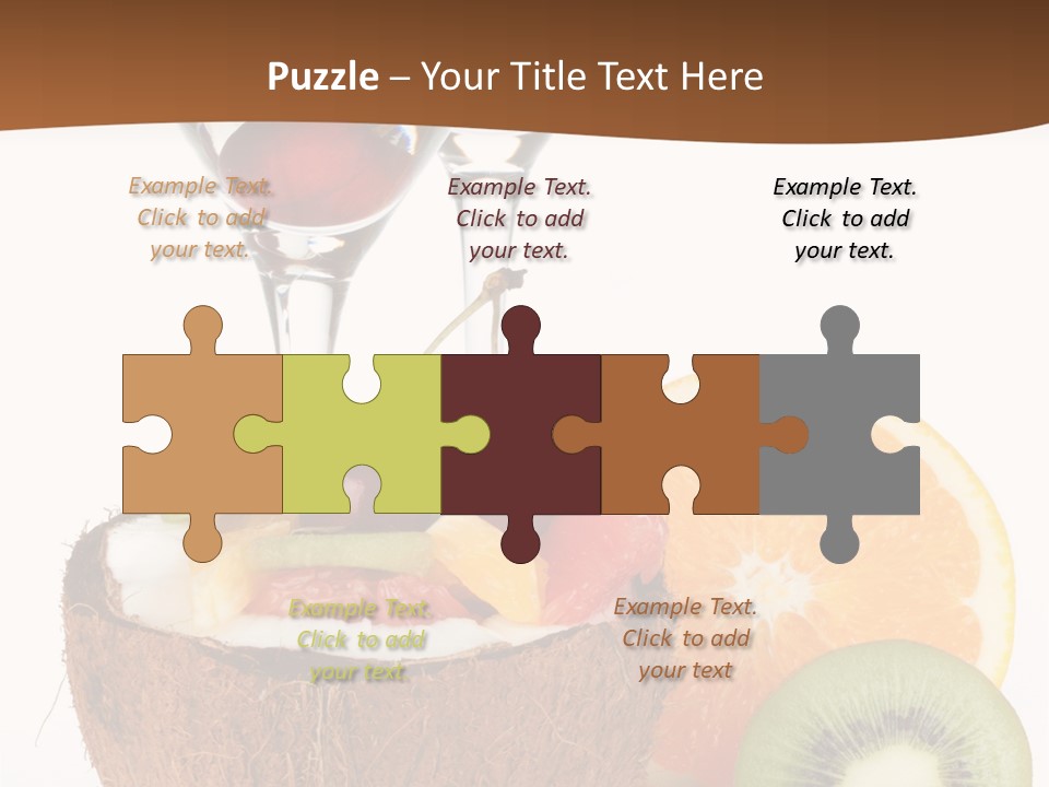 Meal Glass Martini PowerPoint Template