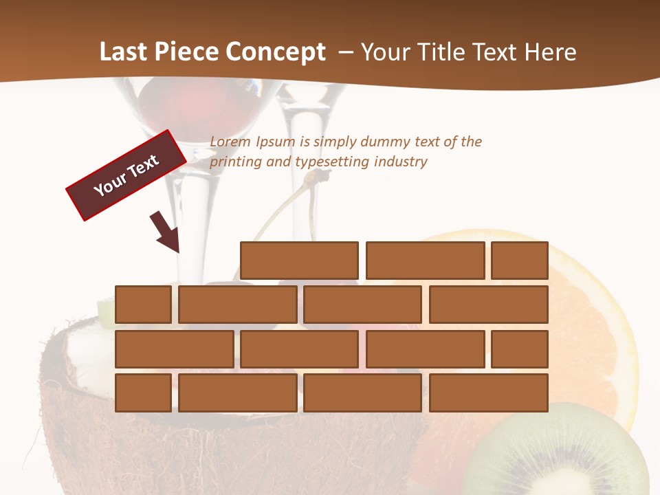 Meal Glass Martini PowerPoint Template