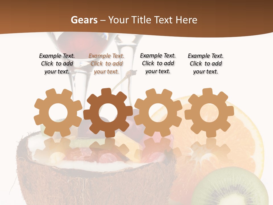 Meal Glass Martini PowerPoint Template