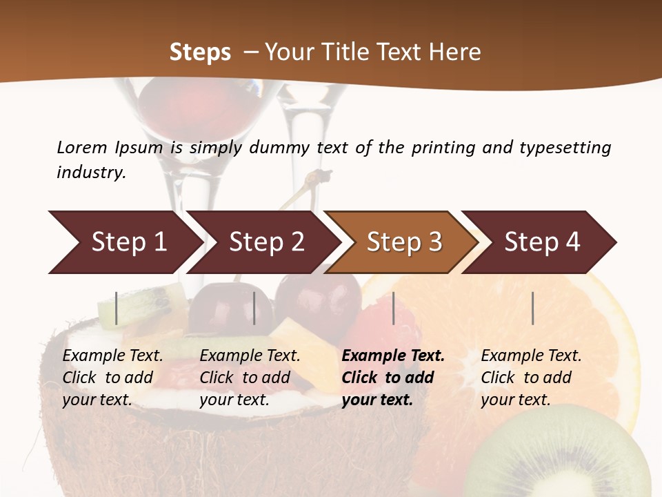 Meal Glass Martini PowerPoint Template