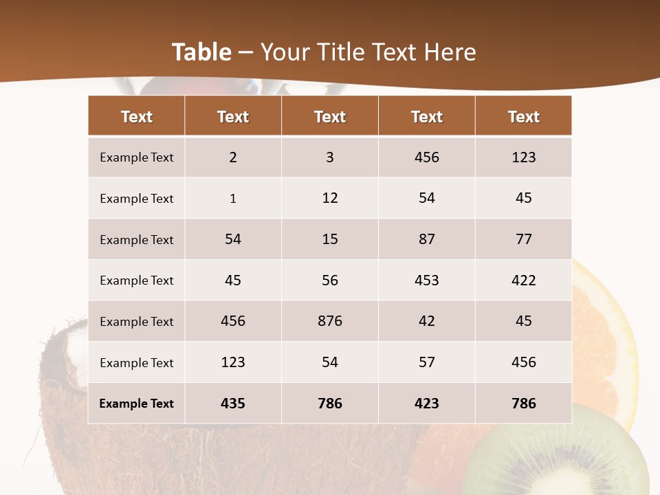 Meal Glass Martini PowerPoint Template