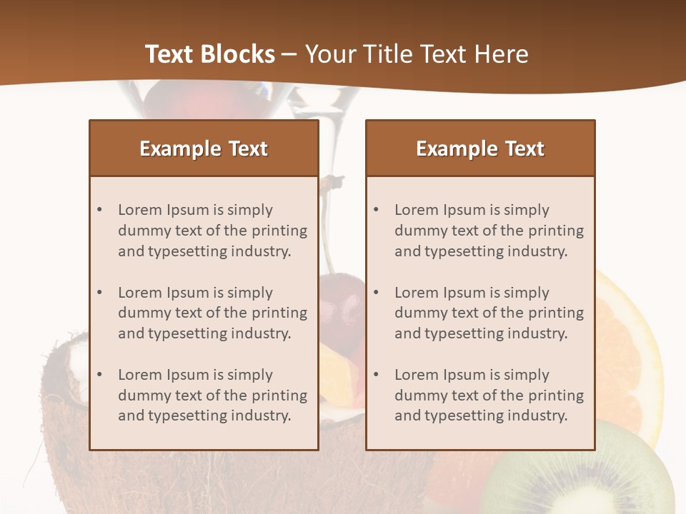 Meal Glass Martini PowerPoint Template