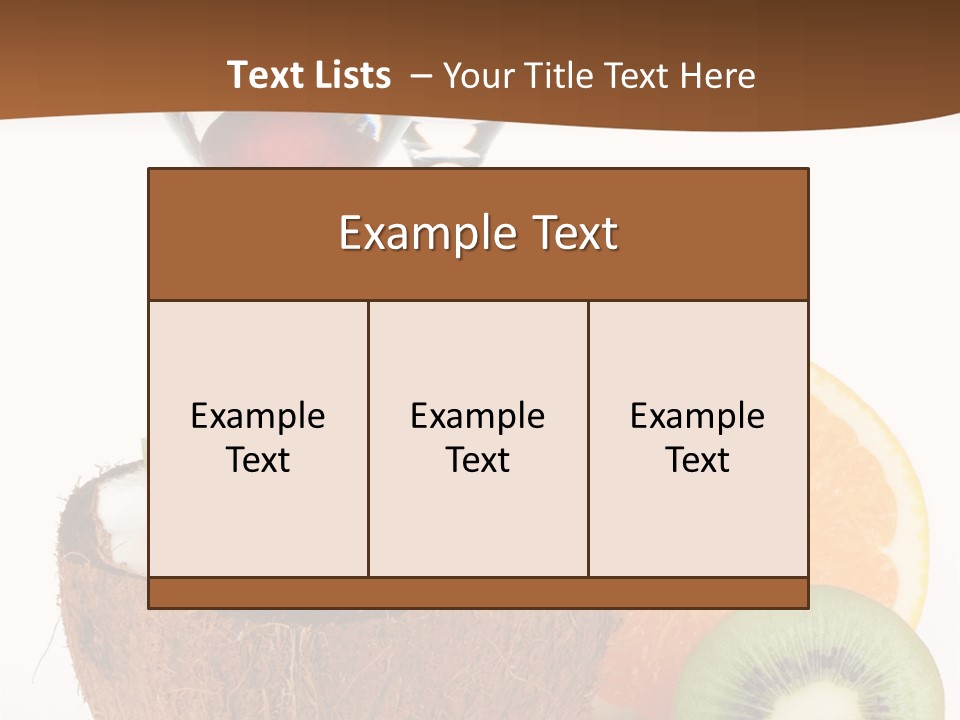 Meal Glass Martini PowerPoint Template