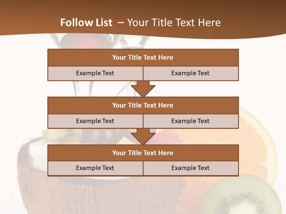 Meal Glass Martini PowerPoint Template