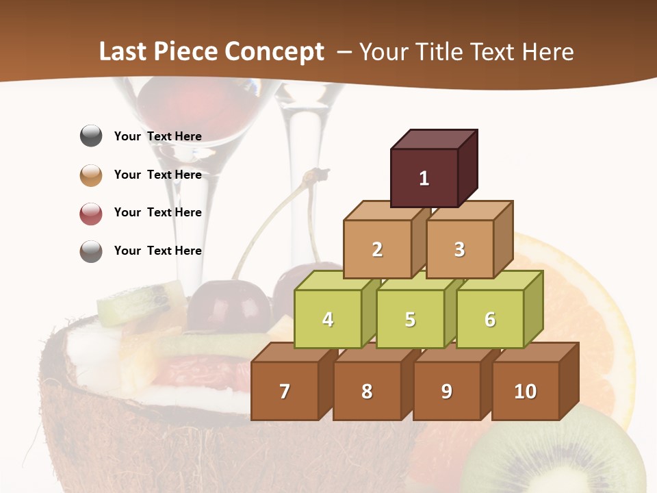 Meal Glass Martini PowerPoint Template