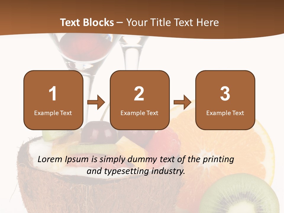 Meal Glass Martini PowerPoint Template