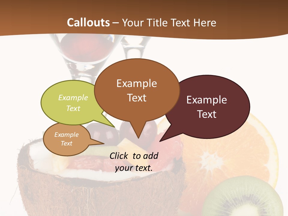 Meal Glass Martini PowerPoint Template