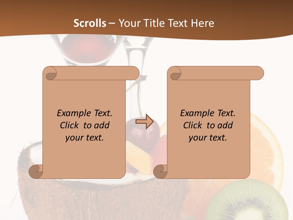 Meal Glass Martini PowerPoint Template