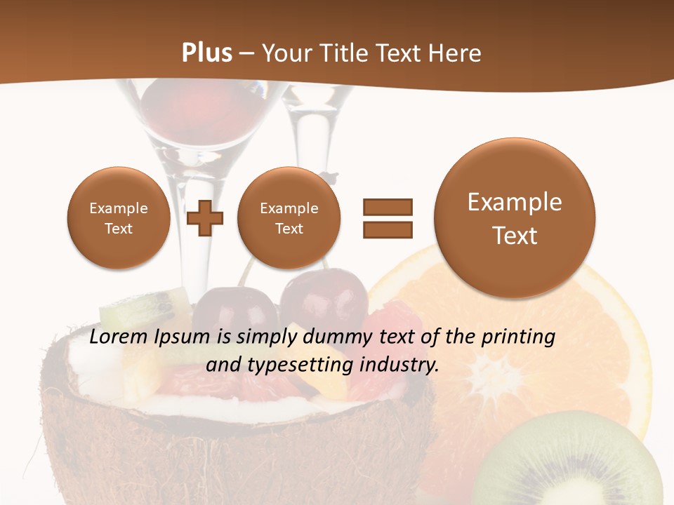 Meal Glass Martini PowerPoint Template