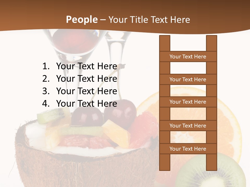 Meal Glass Martini PowerPoint Template