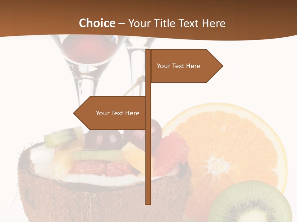 Meal Glass Martini PowerPoint Template