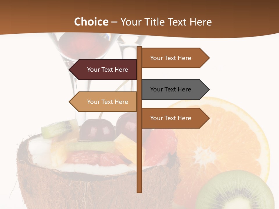 Meal Glass Martini PowerPoint Template