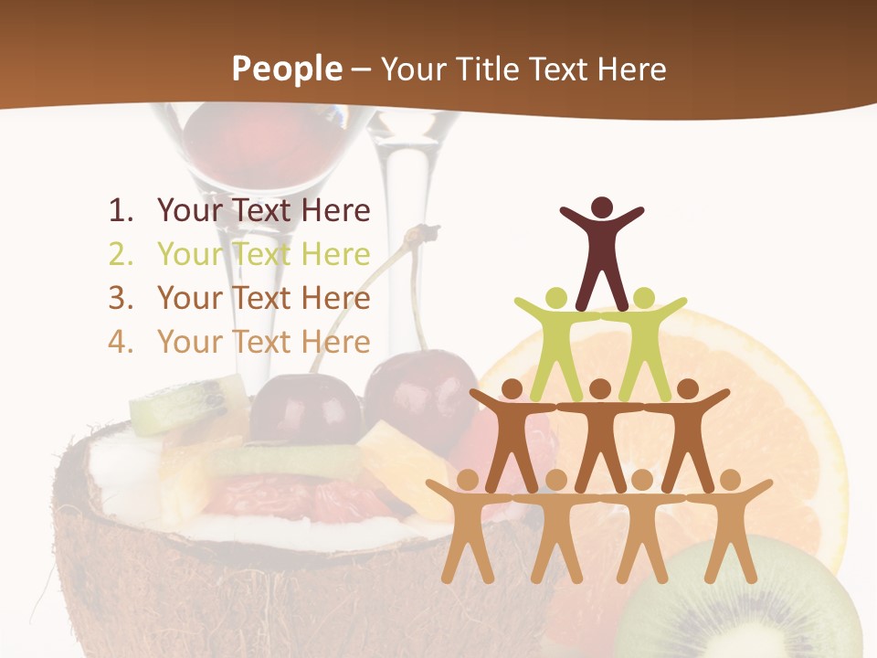 Meal Glass Martini PowerPoint Template