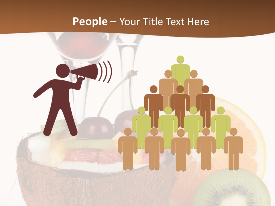 Meal Glass Martini PowerPoint Template