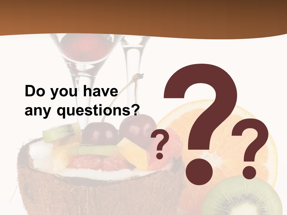 Meal Glass Martini PowerPoint Template