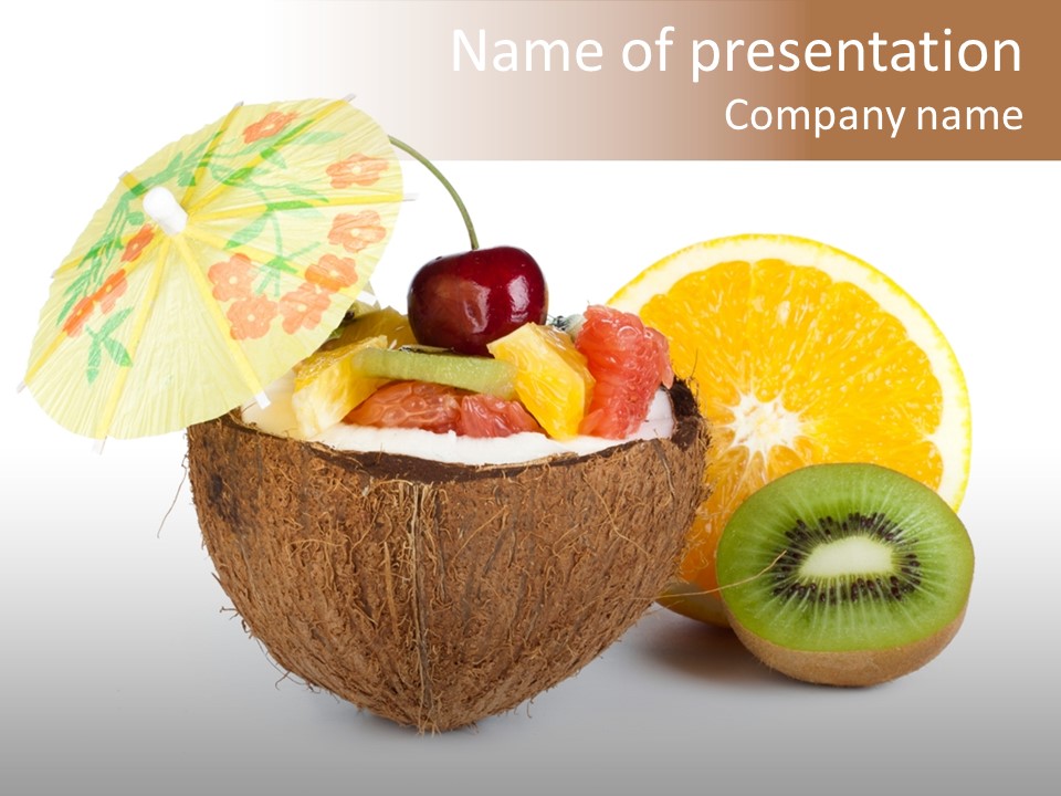 Delicious Useful White PowerPoint Template