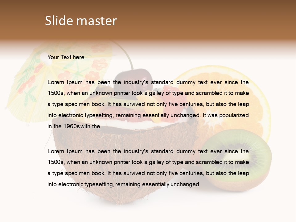 Delicious Useful White PowerPoint Template