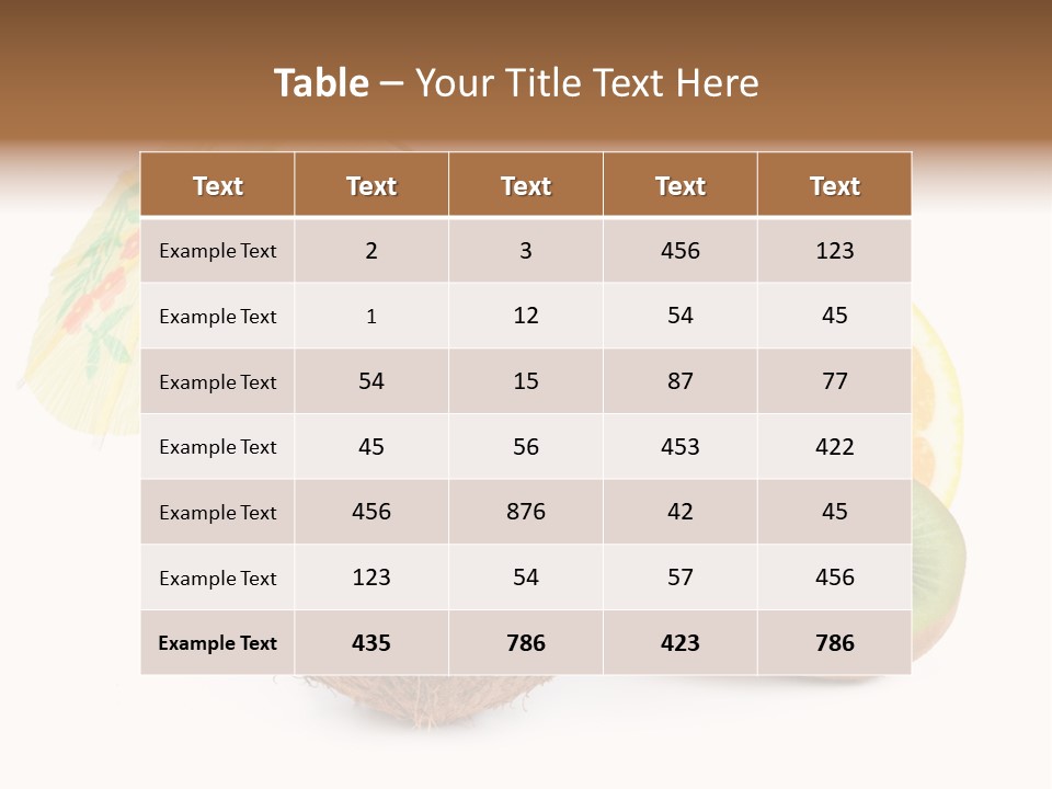Delicious Useful White PowerPoint Template