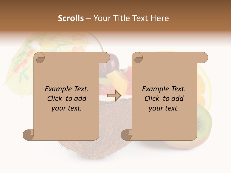 Delicious Useful White PowerPoint Template