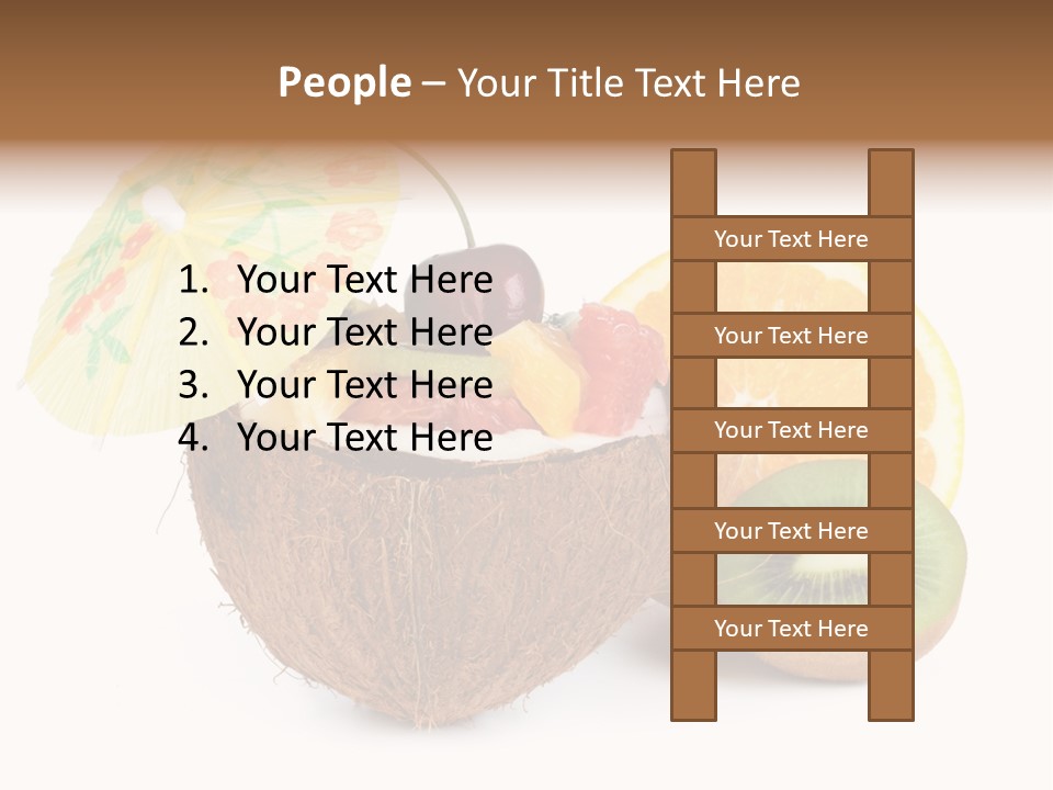 Delicious Useful White PowerPoint Template