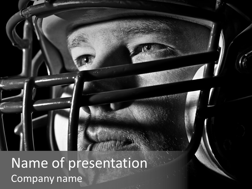 Male Men Sports Uniform PowerPoint Template