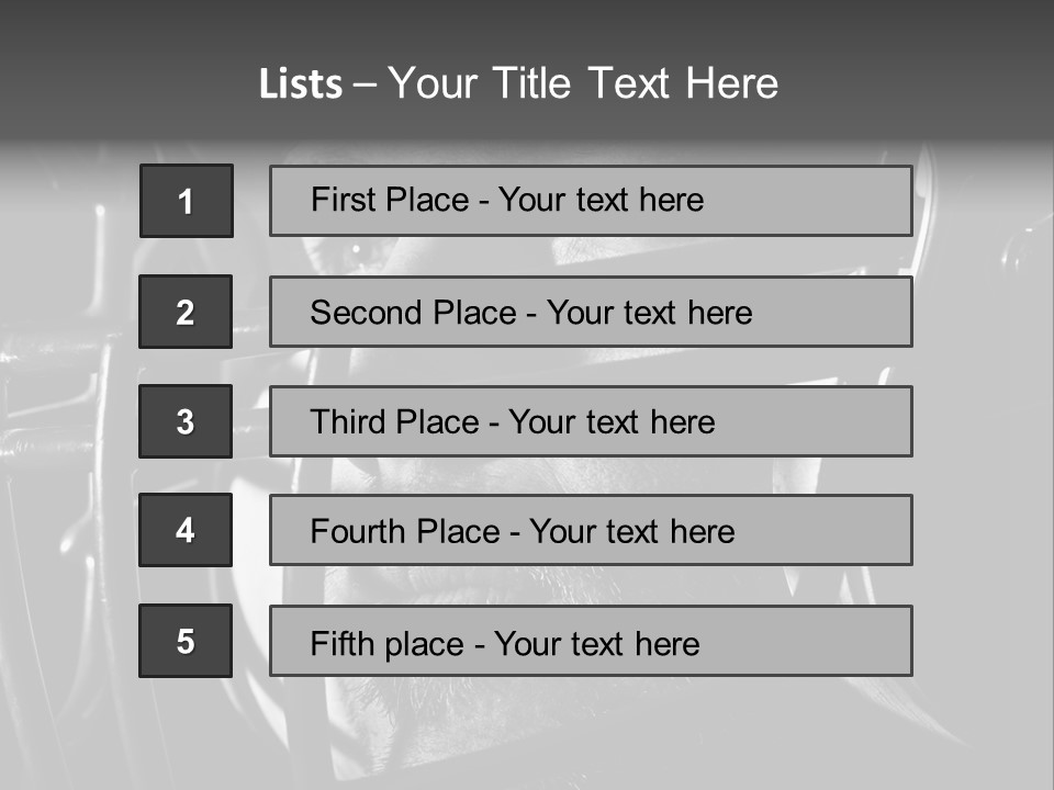 Male Men Sports Uniform PowerPoint Template