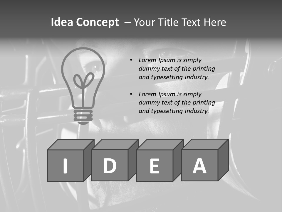 Male Men Sports Uniform PowerPoint Template