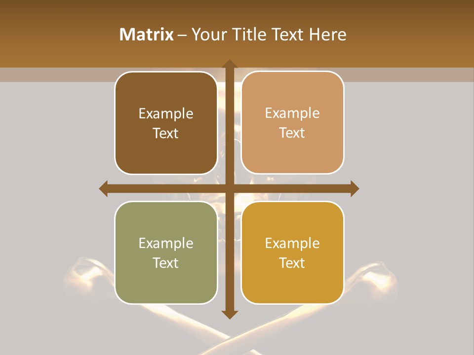 Horror Heraldry Sign PowerPoint Template