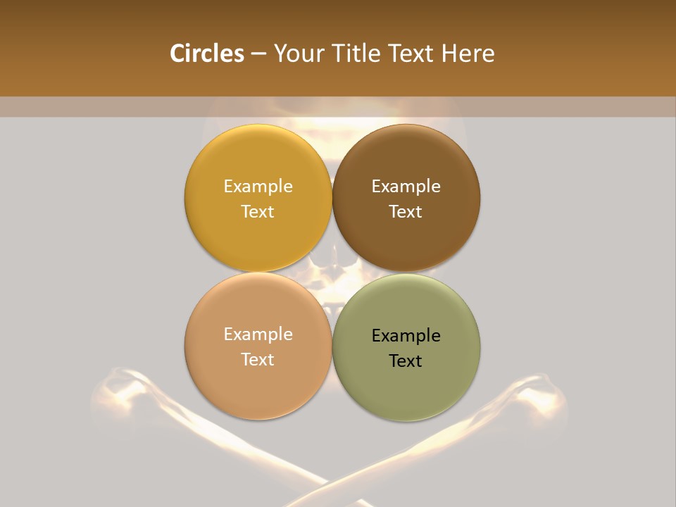 Horror Heraldry Sign PowerPoint Template