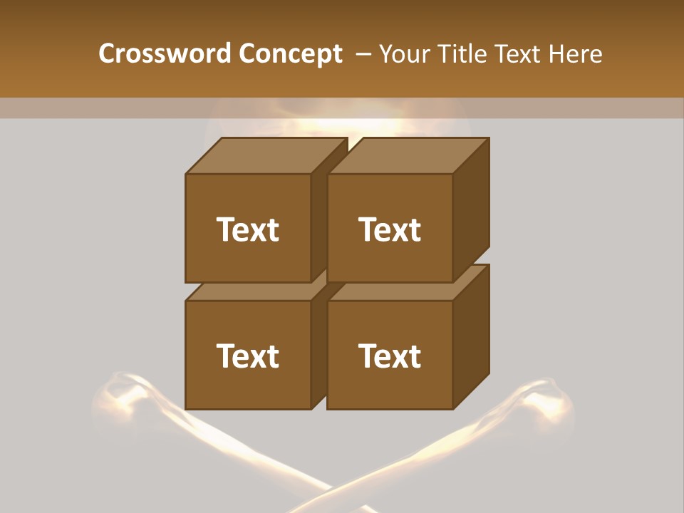Horror Heraldry Sign PowerPoint Template