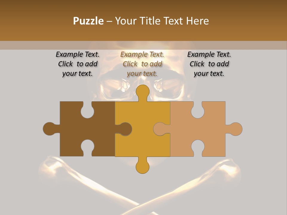 Horror Heraldry Sign PowerPoint Template