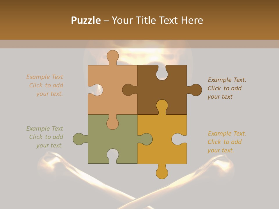 Horror Heraldry Sign PowerPoint Template