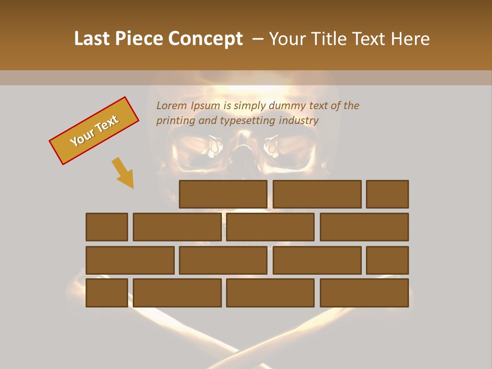 Horror Heraldry Sign PowerPoint Template