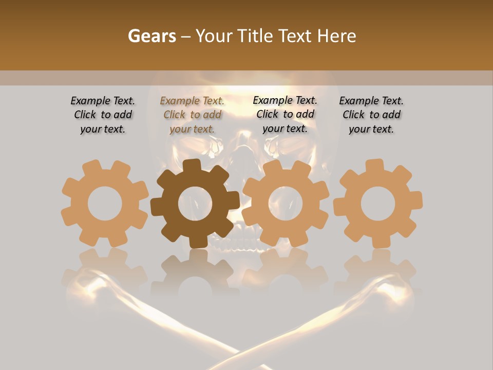 Horror Heraldry Sign PowerPoint Template