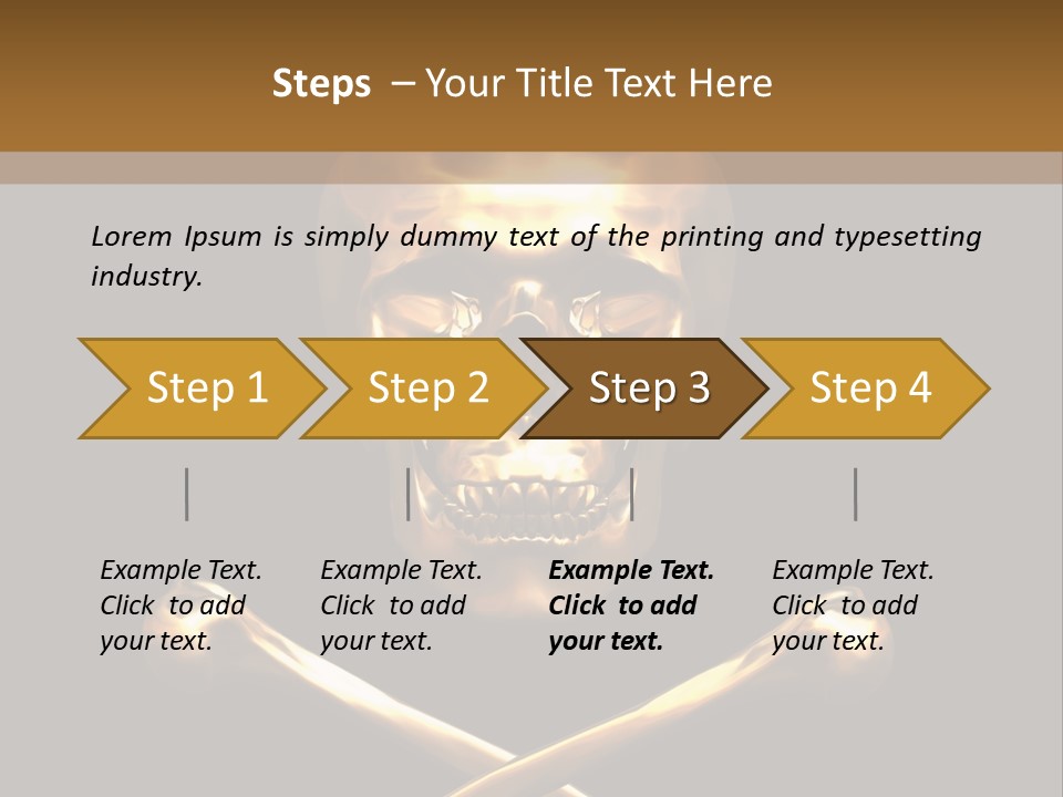 Horror Heraldry Sign PowerPoint Template