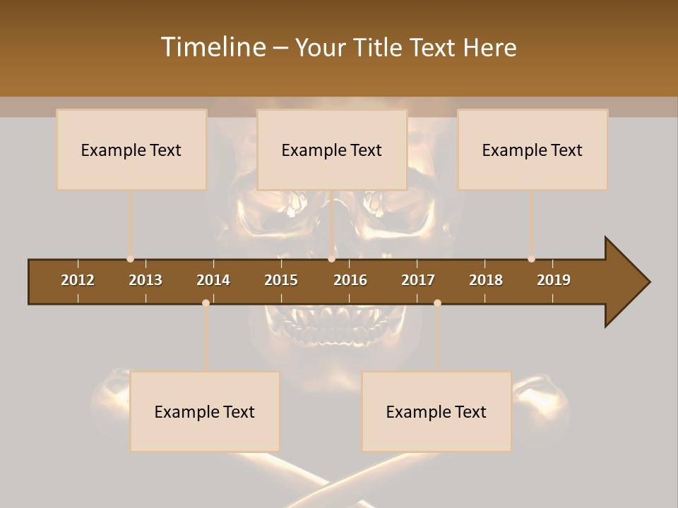 Horror Heraldry Sign PowerPoint Template