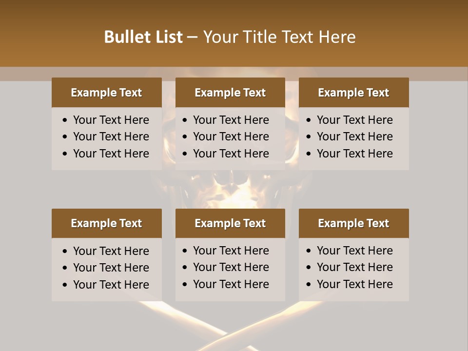 Horror Heraldry Sign PowerPoint Template