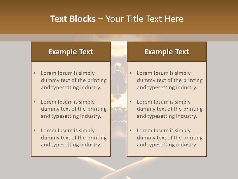 Horror Heraldry Sign PowerPoint Template