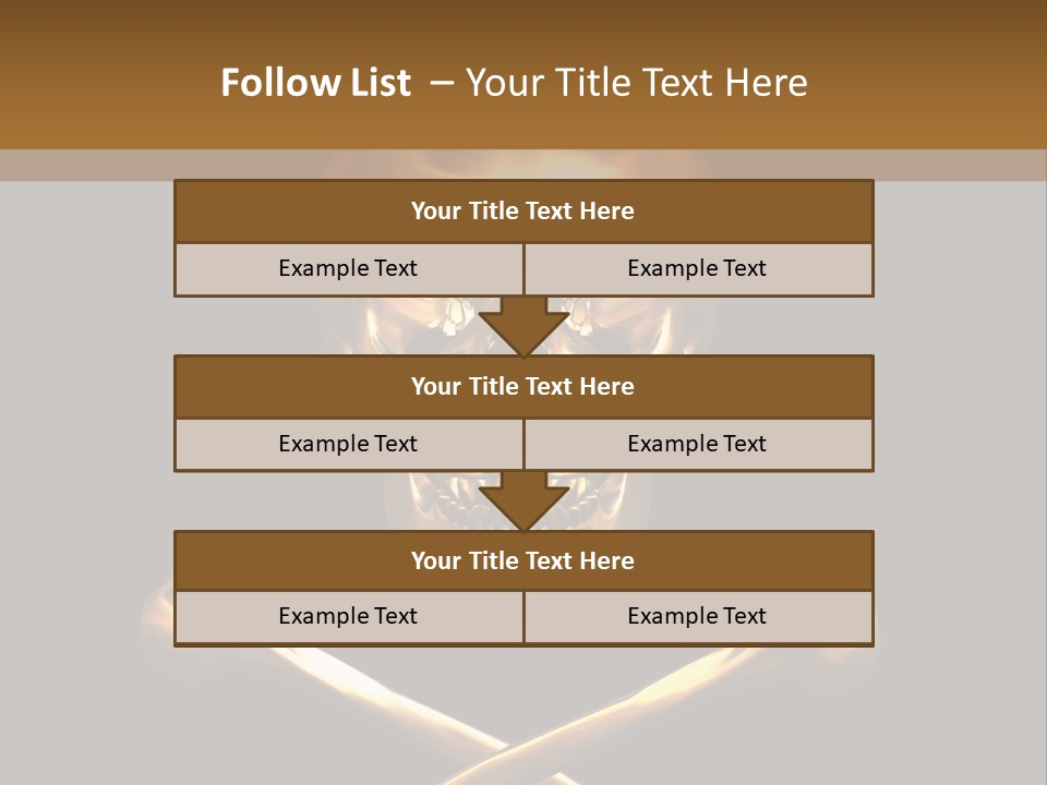 Horror Heraldry Sign PowerPoint Template